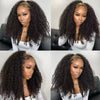 3-in-1 Kinky Curly Half Wig with Drawstring