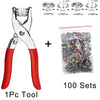 Metal Snaps and Fastener Pliers for DIY Crafting