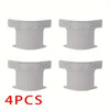 Set of four white adjustable bed sheet holders with non-slip grips