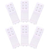 White adjustable bra extender straps in various sizes displayed individually.