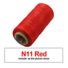A roll of N11 Red waxed thread for leather and crafting.