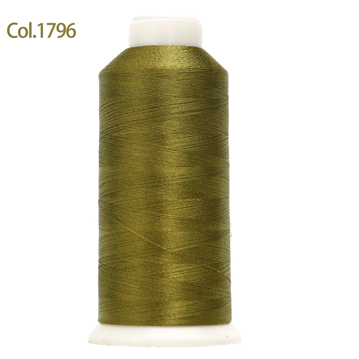 Spool of gold-green embroidery thread labeled Col.1796