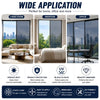 Window film for living room, bedroom, and office, designed to reduce heat, glare, and provide privacy.