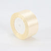 A roll of cream satin ribbon measuring 4cm for crafts and gift wrapping.