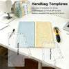 Handbag templates including small and medium size patterns for sewing