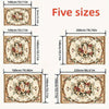 Five sizes of elegant floral lace rectangular tablecloths in various dimensions