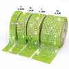 Roll of self-adhesive crystal rhinestone ribbon in various sizes S to XL for DIY crafts