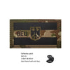A dark rectangular reflective patch featuring the German eagle symbol on a black background.