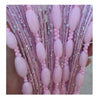 Pink glitter fringe door curtain for home decor featuring soft pink tassels and strands