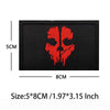 Blackbeard skull pirate flag embroidered patch with hook and loop backing