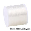 A spool of 0.5mm 100M lot crystal wire used for jewelry making.