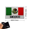 A rectangular embroidery patch featuring the flag of Mexico with a green, white, and red design.