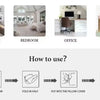 Instructions for using a double-sided gothic cyber sigil throw pillow cover: fluff, fold in half, put into the pillow cover, 