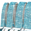 Rolls of blue crystal rhinestone sticker ribbon with diamond trim for crafts and decor