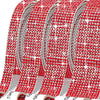 Red crystal rhinestone sticker ribbon with diamond trim for crafts and decor