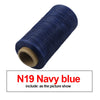 Roll of N19 Navy blue waxed thread for leather and crafting