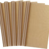 A stack of reusable beige PTFE heat press transfer sheets rolled into tubes.