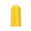 A spool of bright yellow heavy duty nylon sewing thread.