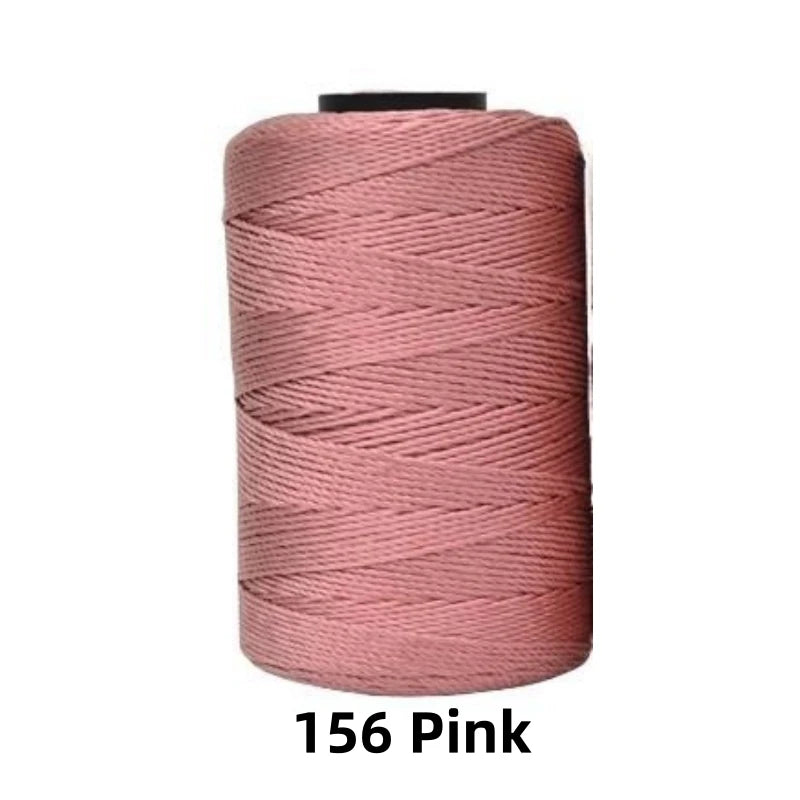 Spool of 1.5mm Ice Silk Crochet Yarn in pink color