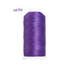 Purple heavy duty nylon sewing thread on a white spool.