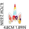 Unicorn butterfly embroidery cloth patch featuring pastel rainbow colors and pink accents