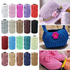 Various colors of 1.5mm cotton silk thread used for knitting and crafting projects.