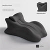 A dark gray ergonomic memory foam wedge pillow shown with an adjustable section, designed for comfortable pressure relief.