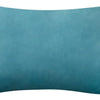 A square teal velvet throw pillow cover with a smooth texture.