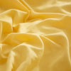 Yellow soft washed duvet cover set with pom-pom decoration fabric folds