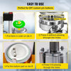 Instructions for using a professional button making machine kit to create custom pin buttons.