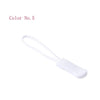 White replacement zipper pull for bags and apparel