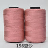 Two spools of pink hand knitting and crochet cord for crafting