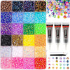 A collection of DIY resin rhinestone kits in various colors and glitter options for crafting and decoration.