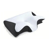 White and black butterfly memory foam contour pillow for neck pain relief