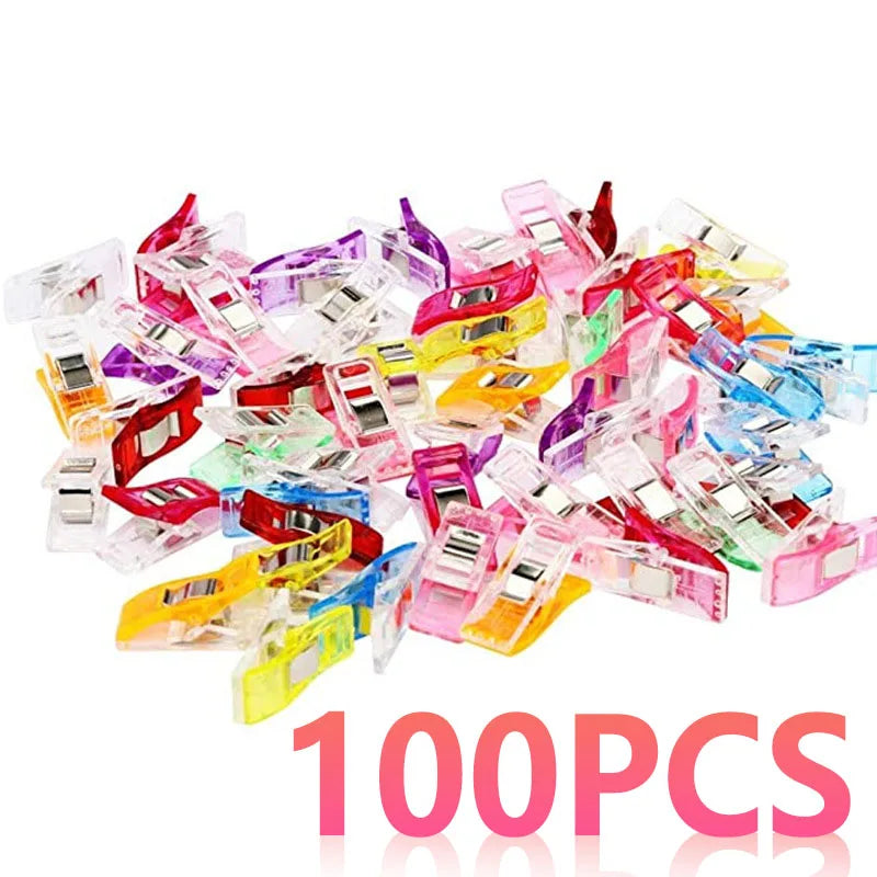 Colorful Multipurpose Sewing Clips (50 or 100 Pack)
