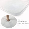 White microfiber memory foam cushion for quick-dry use