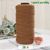 A spool of medium-thick brown hand-woven cotton yarn for crafting, packaged as 1 pack of 2 pieces.