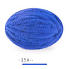 A ball of deep blue, extra thick hand-knitted yarn for crafting and gifts.